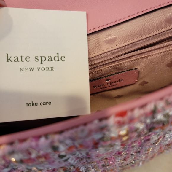 💥SOLD💥NWT Kate Spade pink tweed multi - Picture 7 of 14